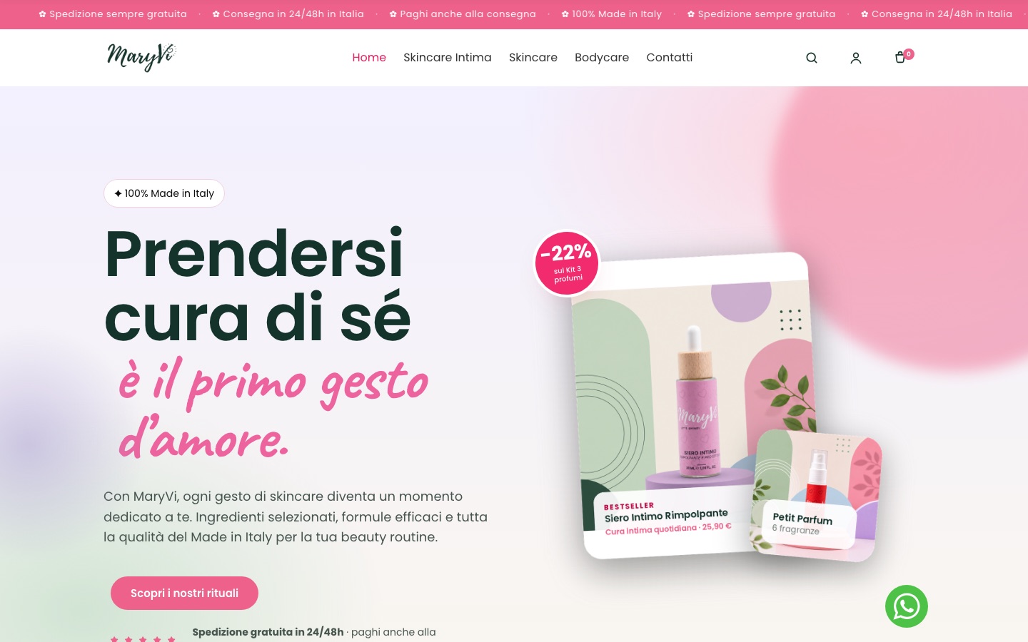 MaryVi Cosmetics — progetto